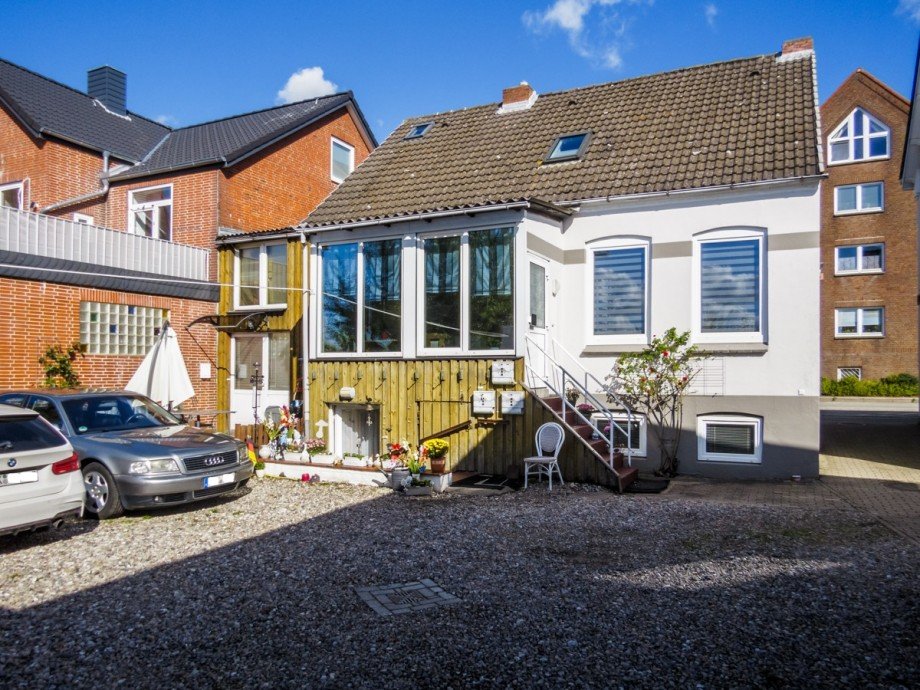 Ansicht R�ckseite Mehrfamilienhaus Eckernf�rde