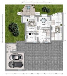 EG: Alle Aufma�e, Details und Informationen ohne Gew�hr. Exklusives Anwesen mit G�stehaus, park�hnlichem Grundst�ck und au�ergew�hnlicher Ausstattung